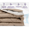 Easy Trendydekbed Uni Taupe/Ecru