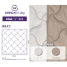 Easy Trendydekbed Uni Taupe/Ecru